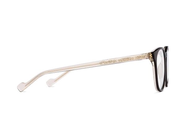 Black Full Rim Round Eyeglasses P133 – Image 3