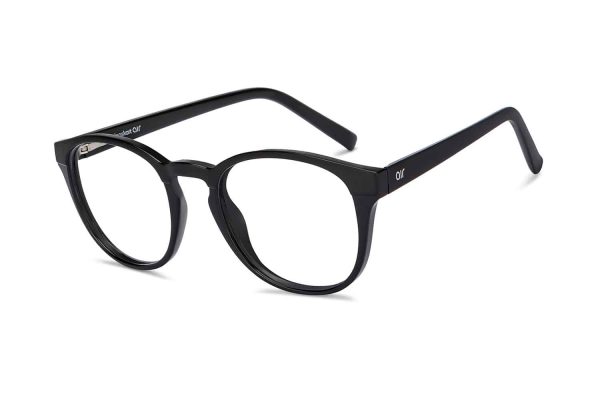 Black Full Rim Round Eyeglasses – Image 3