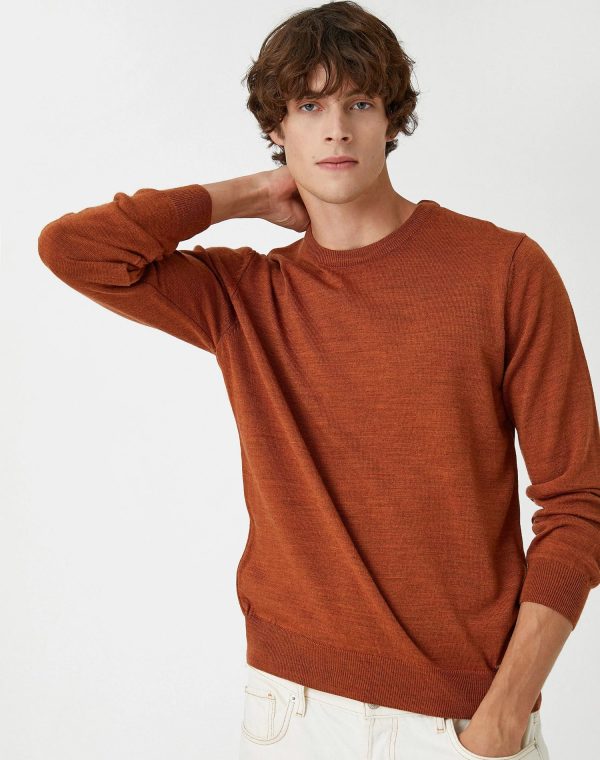 Gray Knitwear Sweater Crew Neck – Image 2