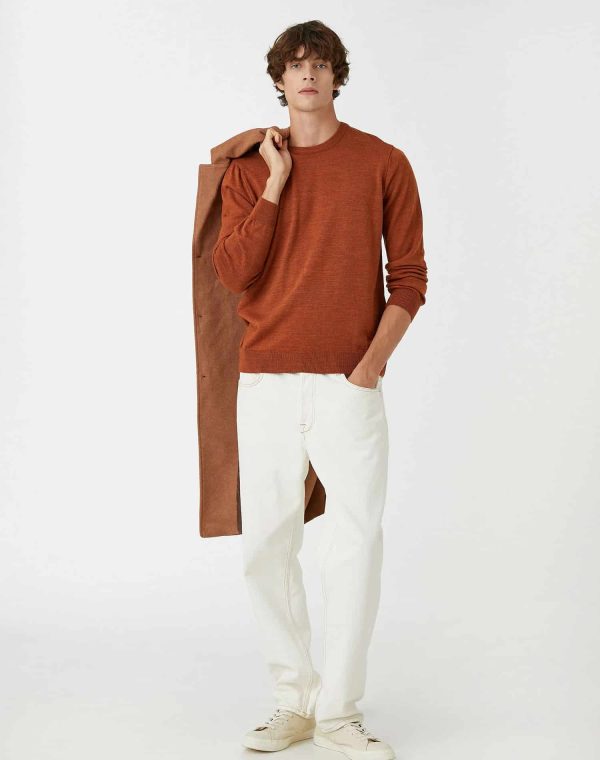 Gray Knitwear Sweater Crew Neck – Image 3