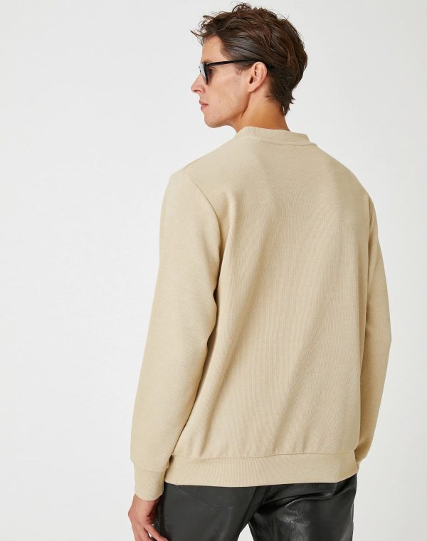 Koton Sweatshirt - Beige - Regular Fit – Image 4